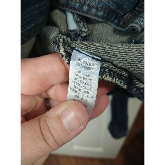 Passport Woman 12 Denim Jacket Button Front Pocket Casual Button Sleeve Y2K - Picture 7 of 8